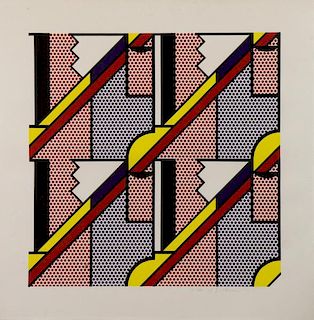 LICHTENSTEIN, Roy. "Modern Print" 1971 Lithograph