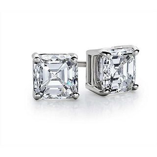 6.04 carat diamond pair, Sq. Emerald cut Diamonds IGI Graded       