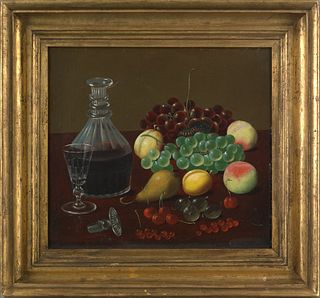 R. Howe(late 19th c.), oil on canvas still life wi
