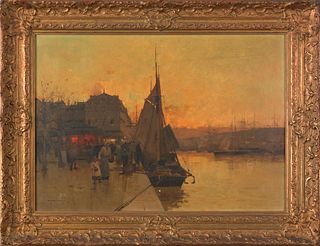 Eugene Galien-Laloue(French, 1854-1941), oil on ca