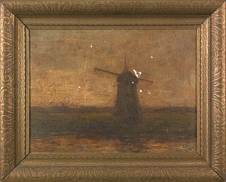 Jacob Henricus Maris(Dutch, 1837-1899), oil on boa