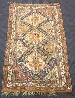 Caucasian throw rug, ca. 1910, 8' x 4'3".