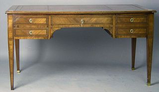 Regency style desk, 30 1/2" h., 57" w.
