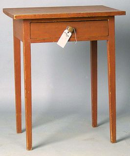 Red stained country stand, 19th c., 29 1/2" h., 24