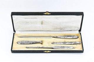 VICTORIAN SILVER WRITING SET