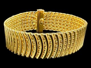14K Yellow Gold Italian Bracelet (A)