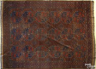 Roomsize Turkoman rug, ca. 1920, 10'5" x 8'.