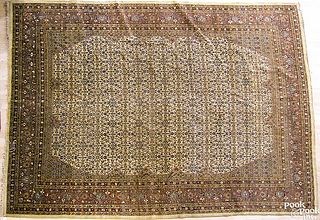 Roomsize Hamadan rug, ca. 1940, 12'10" x 9'10". Pr