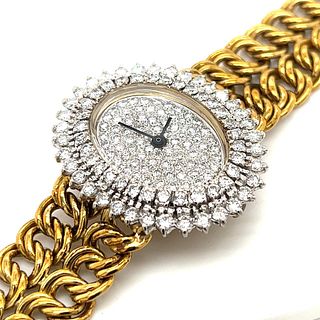 18K Yellow Gold Diamond Watch