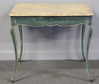 19 Century French Faux Finished and Green