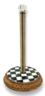 Mackenzie Childs Courtly Check Paper Towel Holder