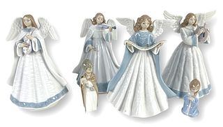 (4) Lladro Musical Angels and (2) Ornaments