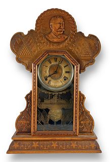 Ingraham Admiral Dewey Antique Mantel Clock