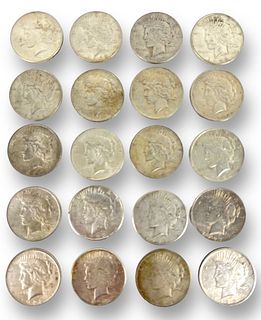 Roll of (20) Peace Silver Dollars