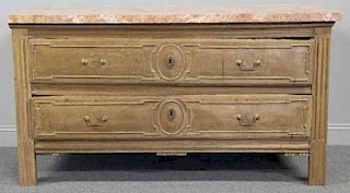 18 Century French Marbletop Commode As / Is.