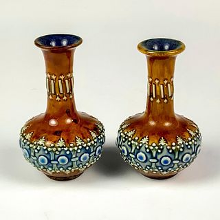 Antique Royal Doulton Miniature Art Pottery Vases