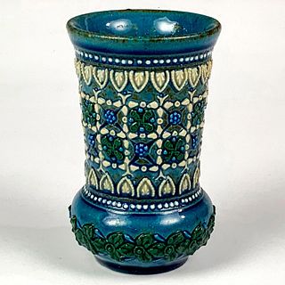 Doulton Lambeth Multi Pattern Miniature Vase
