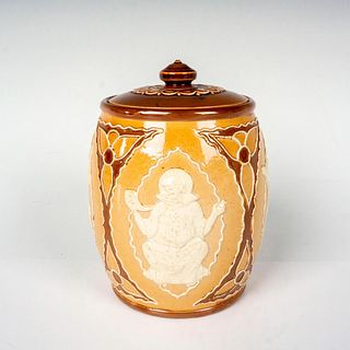Doulton Lambeth Stoneware Lidded Tobacco Jar