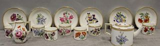 MEISSEN.  Lot Of 6 Cups and Saucers  A  T- Pot , 2