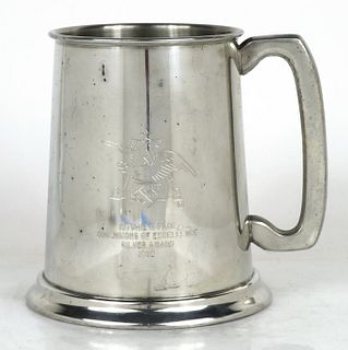 1982 Anheuser Busch Dimensions of Excellence Award Pewter Mug Missouri Saint Louis