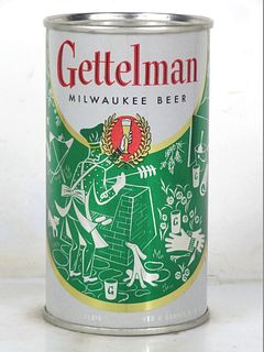 1956 Gettelman Milwaukee Beer (Green) 12oz 69-12 Flat Top Wisconsin Milwaukee