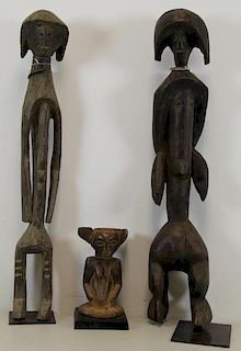 3 Antique Carved Tribal / African Figures.