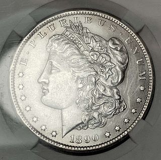 1890-S Morgan Silver Dollar MS63