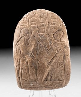 Egyptian New Kingdom Limestone Stela - Ra-Horakhty