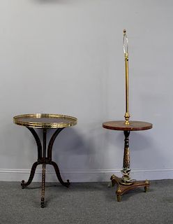 Mahogany Table with Brass Gallery Together