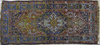 Bidjar long rug, early 20th c., with central medal