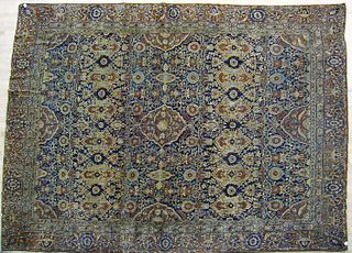 Roomsize Kashan rug, ca. 1920, with floral pattern