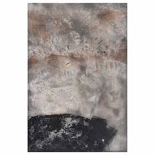 MIGUEL CASTRO LEÑERO, Sin título, Firmado y fechado 93, Óleo y arena sobre tela, 150 x 100 cm