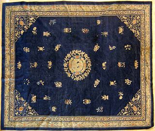 Roomsize Chinese rug, ca. 1920, 8'6" x 6'10".