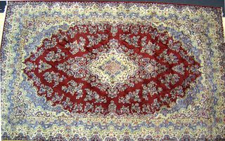Roomsize Kirman rug, 20' x 13'.