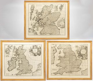 AFTER CAREL ALLARD (DUTCH, 1678-1709) MAPS OF GREAT BRITAIN, LOT OF THREE