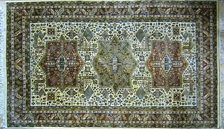 Shirvan rug, ca. 1970, 9'10" x 5'10".