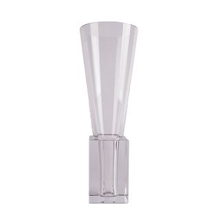 Baccarat Modernist Crystal Vase