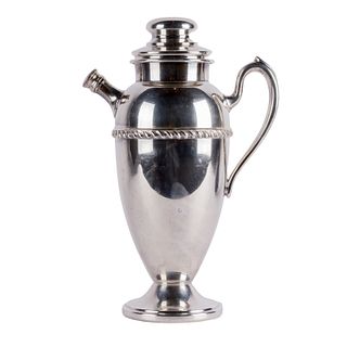 Neoclassical Style Silver Plate Cocktail Shaker