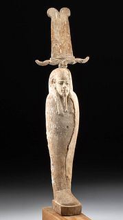 Tall Egyptian New Kingdom Wood Ptah-Sokar Osiris Figure
