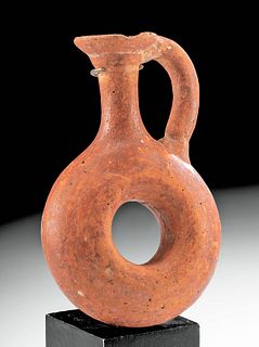 Egyptian Redware Ring Juglet, ex-Christie's, ex-Ede