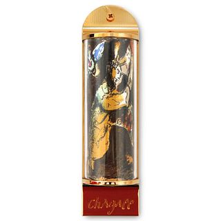 Marc Chagall- Mezuzah/ Silkscreen on 24K gold plated bronze