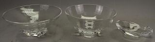 (3) Steuben Glass Bowls
