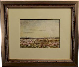 Peter Hurd (1904 - 1984) New Mexico Landscape