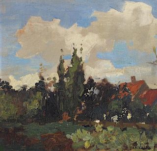 Dutch School, Signed Impressionist Landscape