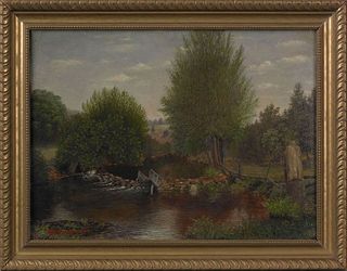 George Cope(American, 1855-1929), oil on canvas la