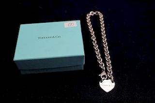 Tiffany & Co Sterling Chain w/ Heart