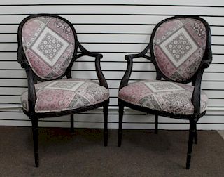 Pair of Antique Carved Arm Chairs