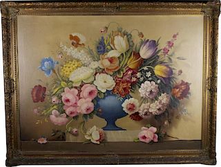 Large Signed Antique French Still Life