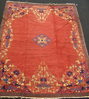 Roomsize Chinese rug, ca. 1930, 11'4" x 9'.
