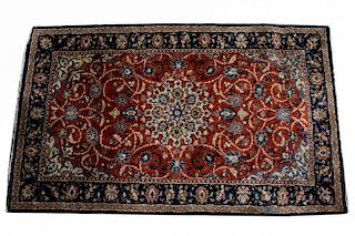 Antique Persian Silk Rug